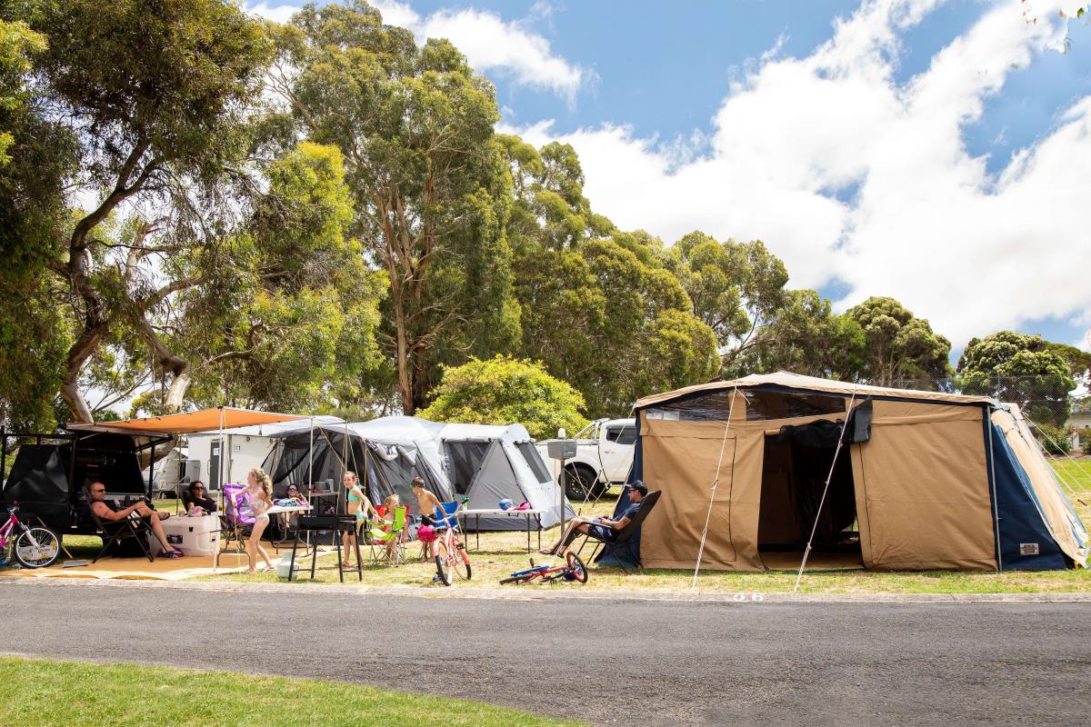 powered site Blue Lake Holiday Park Mount Gambier